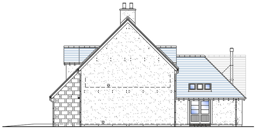 House Type B Side Elevation
