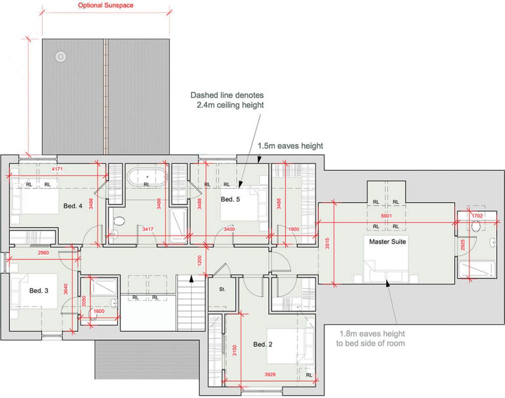 Snowdrop Gardens - House Type Oak - First Floor Plan