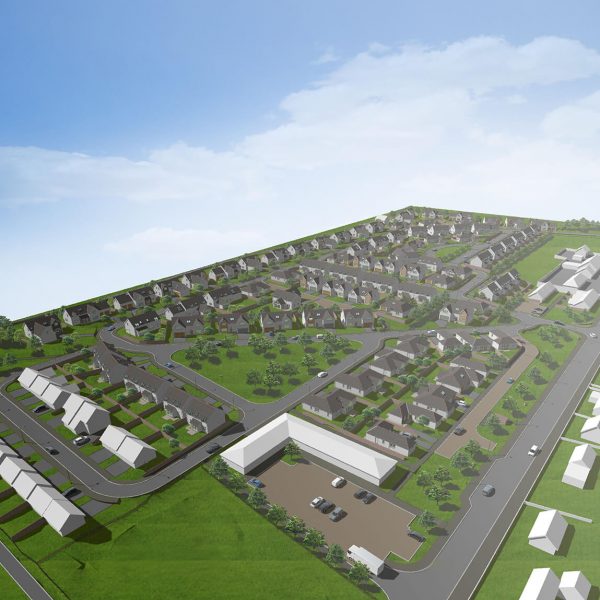 Snowdrop Gardens NE Aerial View