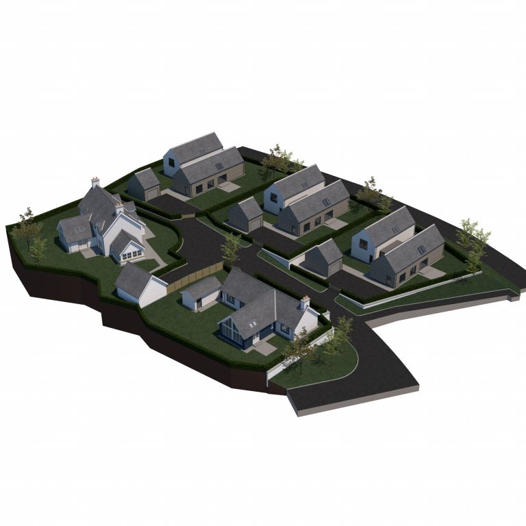 Brooke Lane North - Aerial View South